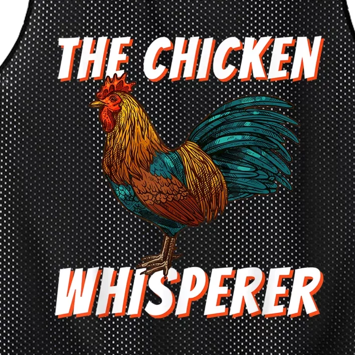 The Chicken Whisperer Funny Chicken Lover Chicken Farming Mesh Reversible Basketball Jersey Tank