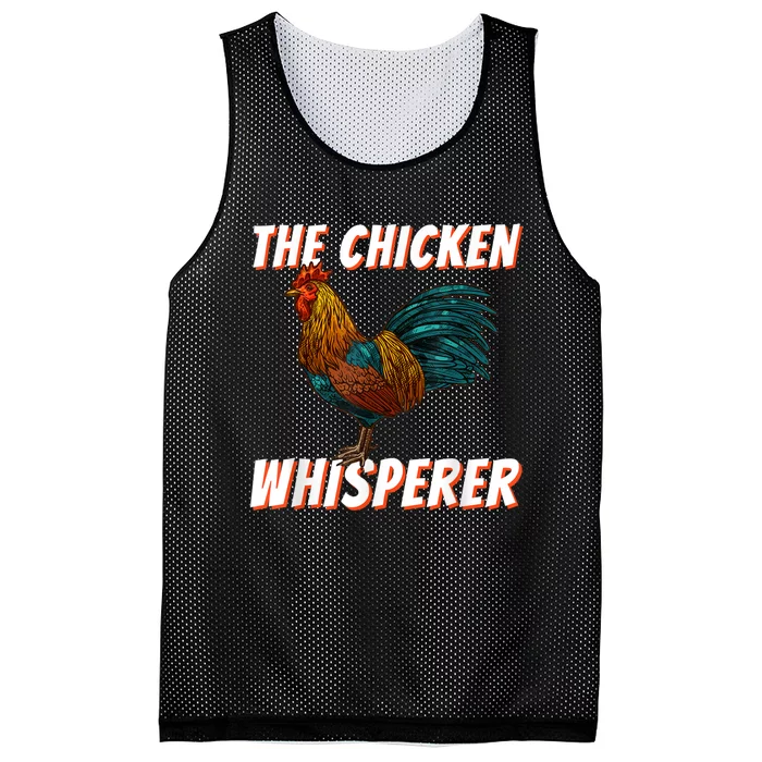 The Chicken Whisperer Funny Chicken Lover Chicken Farming Mesh Reversible Basketball Jersey Tank