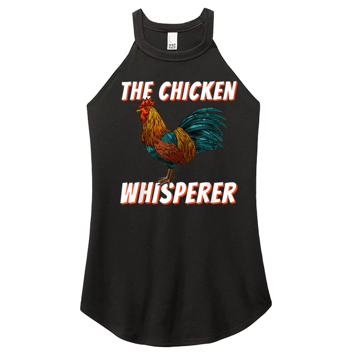 The Chicken Whisperer Funny Chicken Lover Chicken Farming Women’s Perfect Tri Rocker Tank