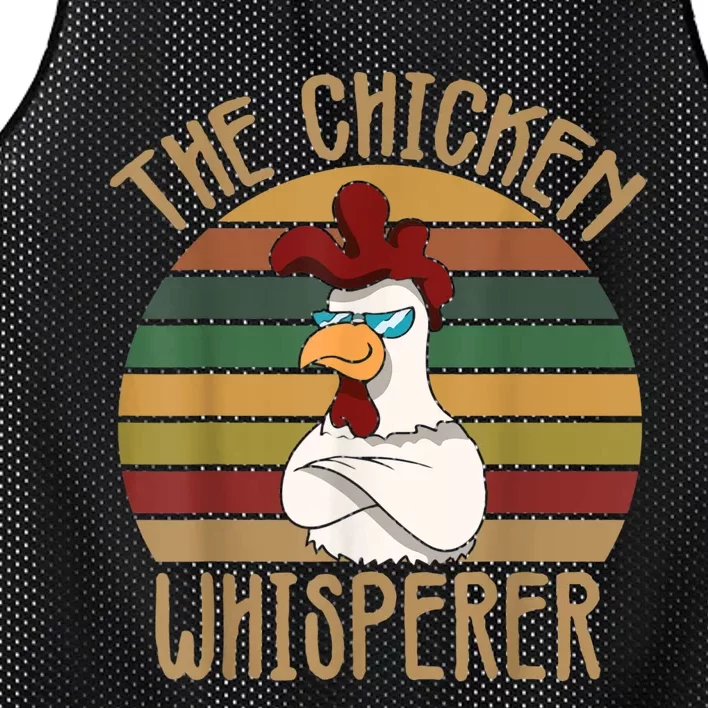 The Chicken Whisperer Chicken Lover Backyard Chicken Farmer Mesh Reversible Basketball Jersey Tank