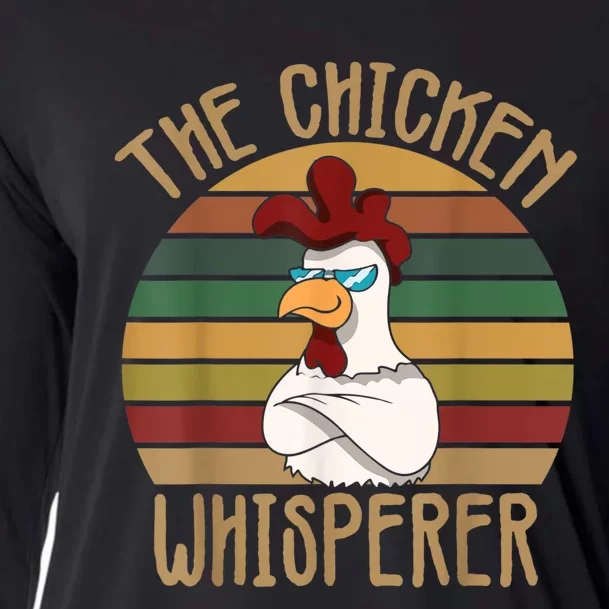 The Chicken Whisperer Chicken Lover Backyard Chicken Farmer Cooling Performance Long Sleeve Crew