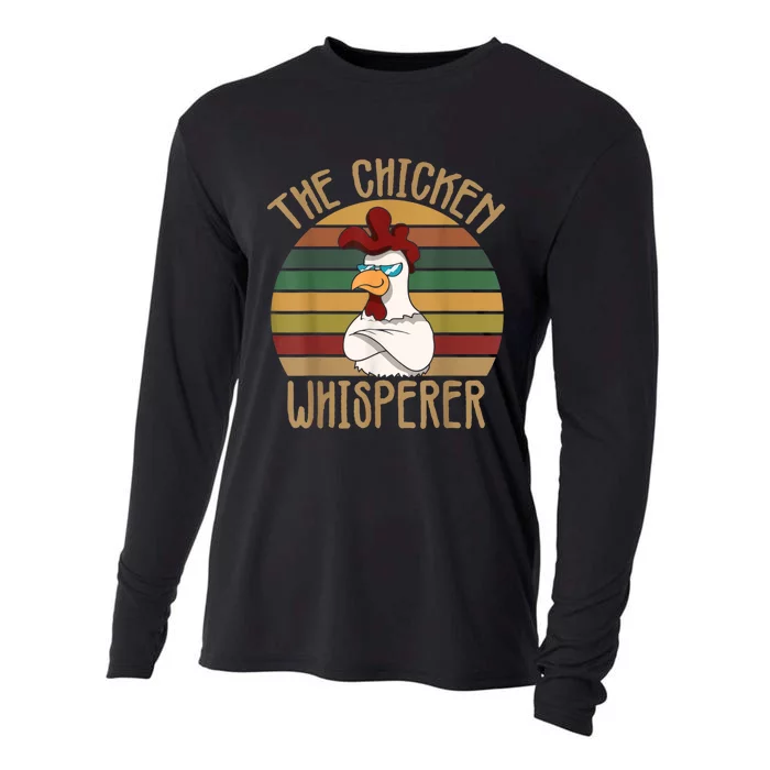 The Chicken Whisperer Chicken Lover Backyard Chicken Farmer Cooling Performance Long Sleeve Crew