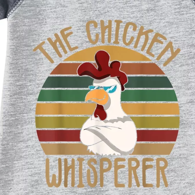 The Chicken Whisperer Chicken Lover Backyard Chicken Farmer Infant Baby Jersey Bodysuit