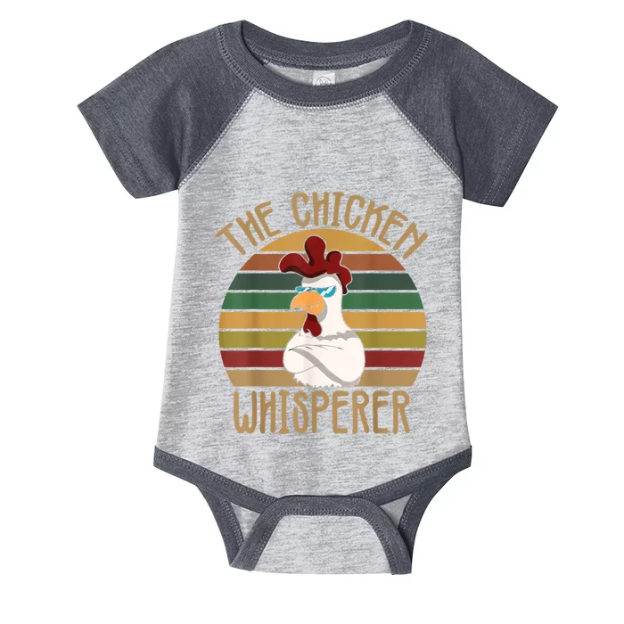 The Chicken Whisperer Chicken Lover Backyard Chicken Farmer Infant Baby Jersey Bodysuit