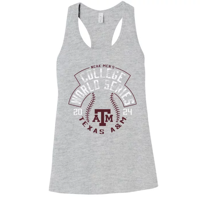 Texas College World 2024 Baseball Women's Racerback Tank