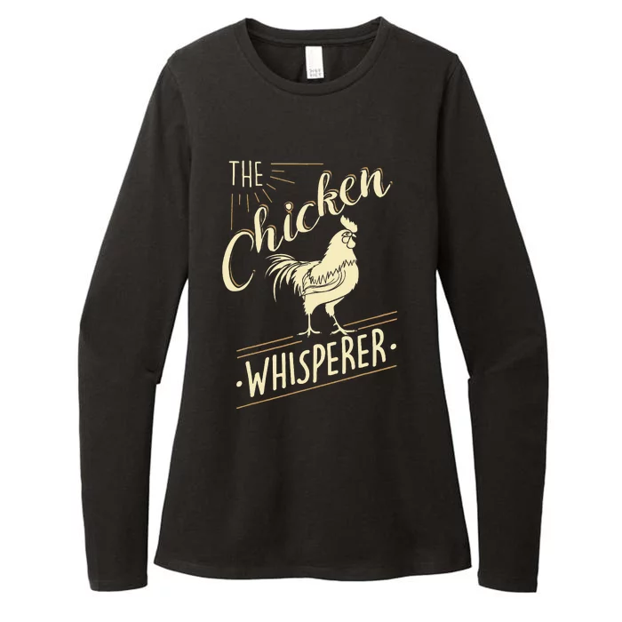 The Chicken Whisperer Funny Chicken Lover Farming Womens CVC Long Sleeve Shirt