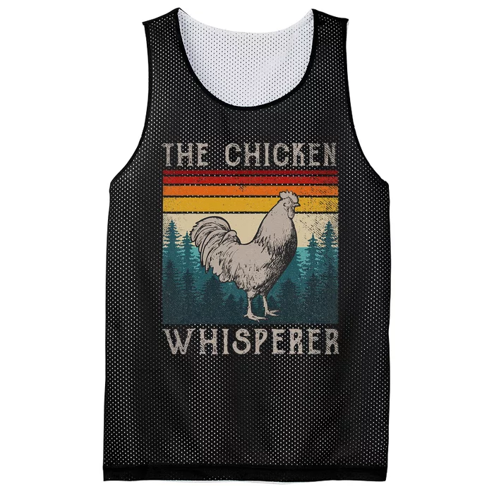 The Chicken Whisperer Funny Chicken Lover Farming Mesh Reversible Basketball Jersey Tank