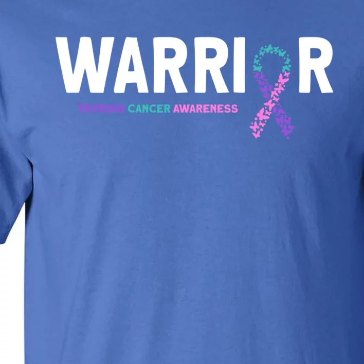 Thyroid Cancer Warrior Thyroid Cancer Awareness Gift Tall T-Shirt