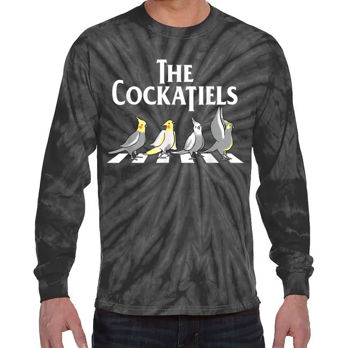 The Cockatiels Weiro Bird Quarrion Parrot Lover Tie-Dye Long Sleeve Shirt