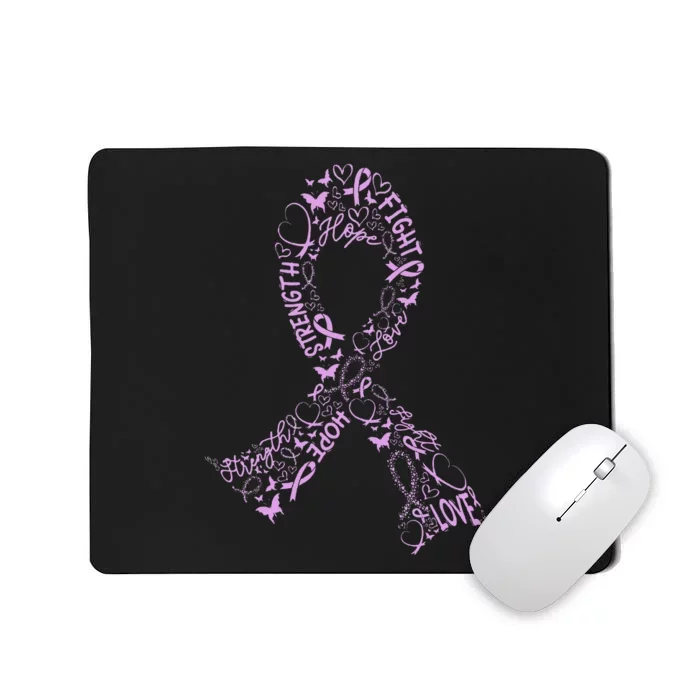 Testicular Cancer Warrior Orchid Ribbon Awareness Gift Mousepad