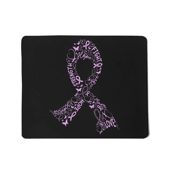 Testicular Cancer Warrior Orchid Ribbon Awareness Gift Mousepad