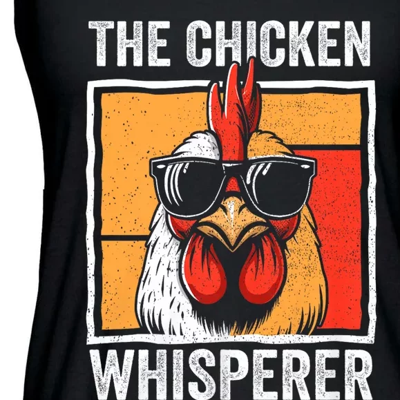 The Chicken Whisperer Farmer Animal Farm Ladies Essential Flowy Tank