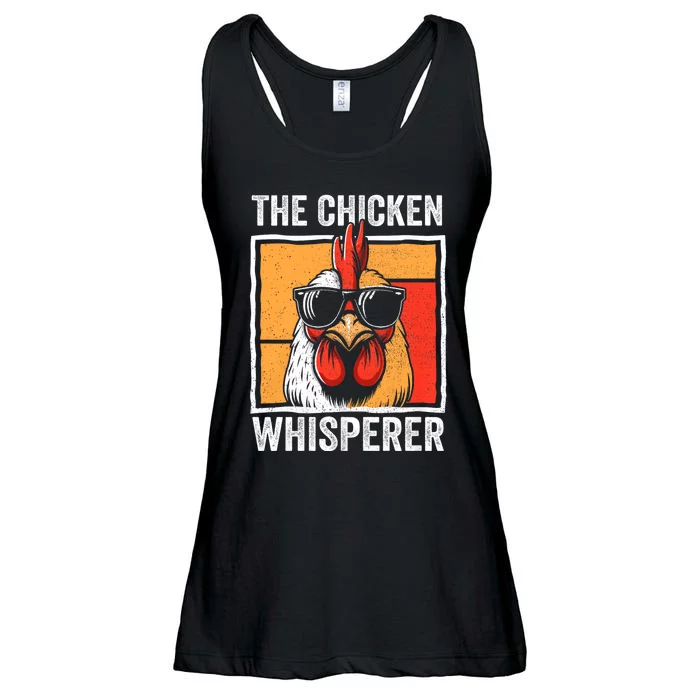 The Chicken Whisperer Farmer Animal Farm Ladies Essential Flowy Tank