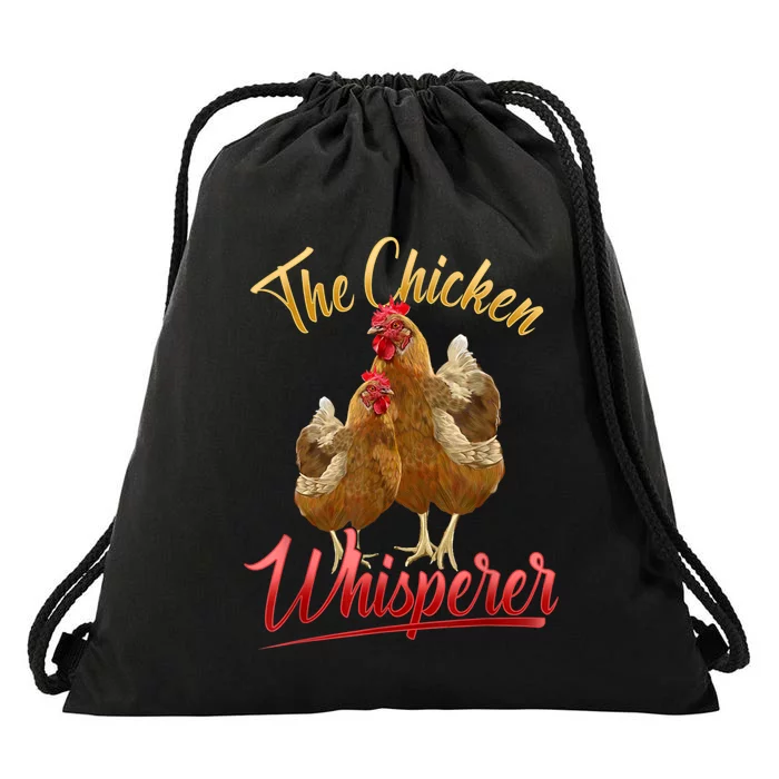 The Chicken Whisperer Funny Chicken Lover Farming Drawstring Bag