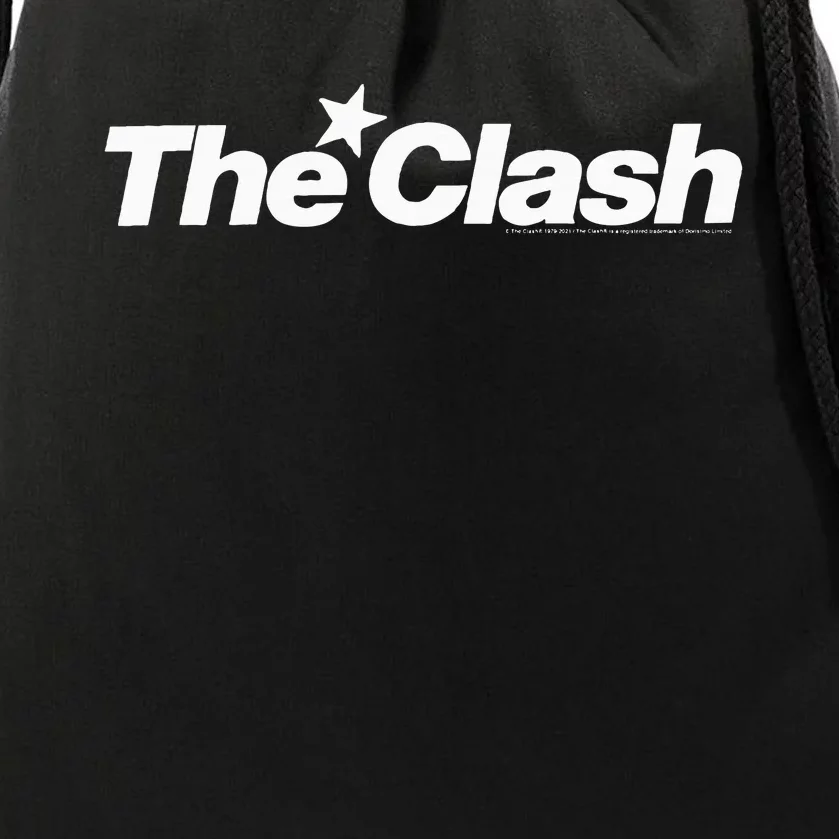 The C.L.A.S.H White Star Logo Drawstring Bag