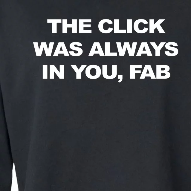 The Click Was Always In You Fab Cropped Pullover Crew