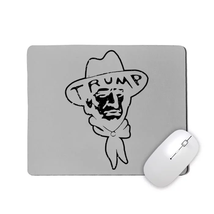 Trump Cowboy Western Donald Trump Cowboy Trump Mousepad