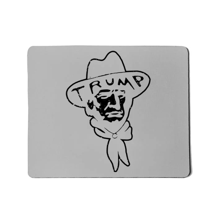 Trump Cowboy Western Donald Trump Cowboy Trump Mousepad