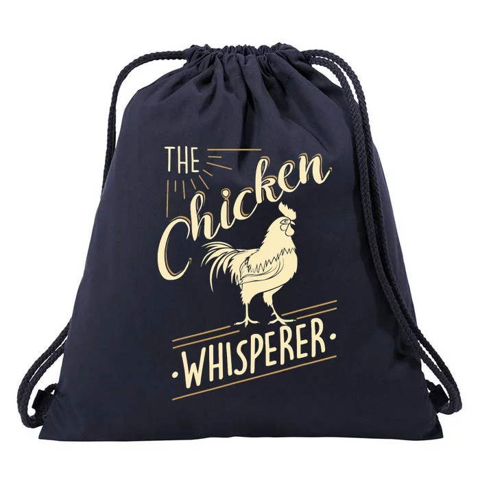 The Chicken Whisperer Funny Chicken Farming Morning Sun Drawstring Bag