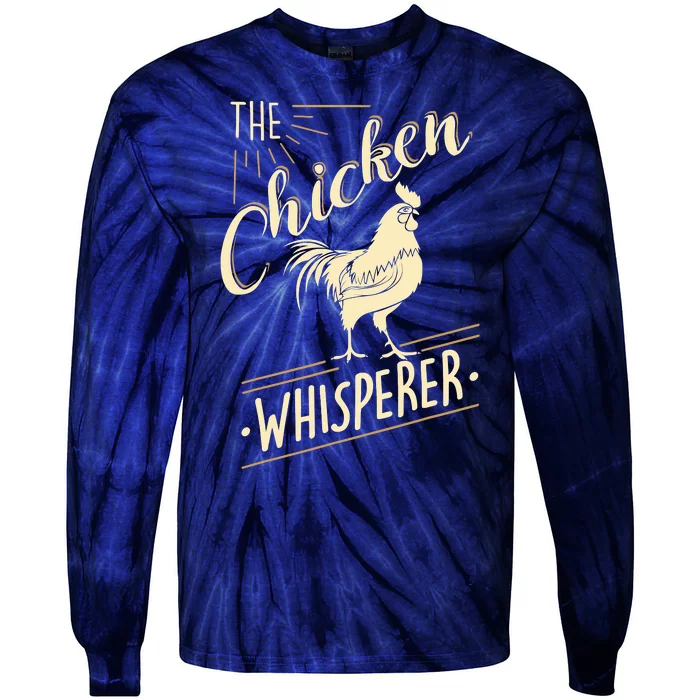 The Chicken Whisperer Funny Chicken Farming Morning Sun Tie-Dye Long Sleeve Shirt