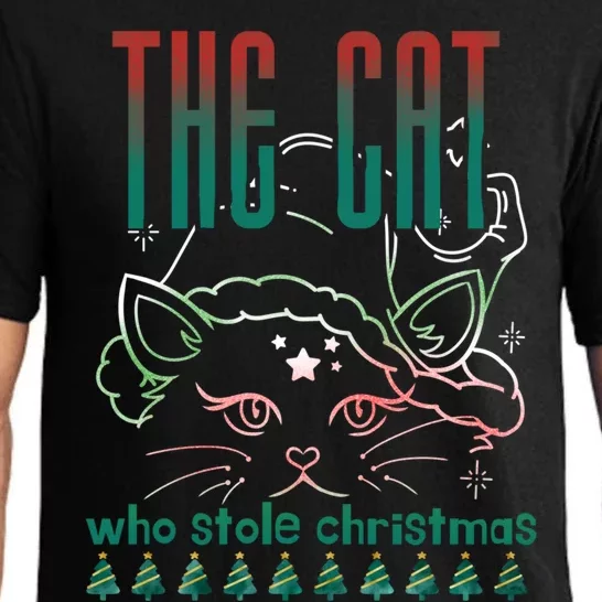 The Cat Who Stole Christmas Novelty Gift Pajama Set