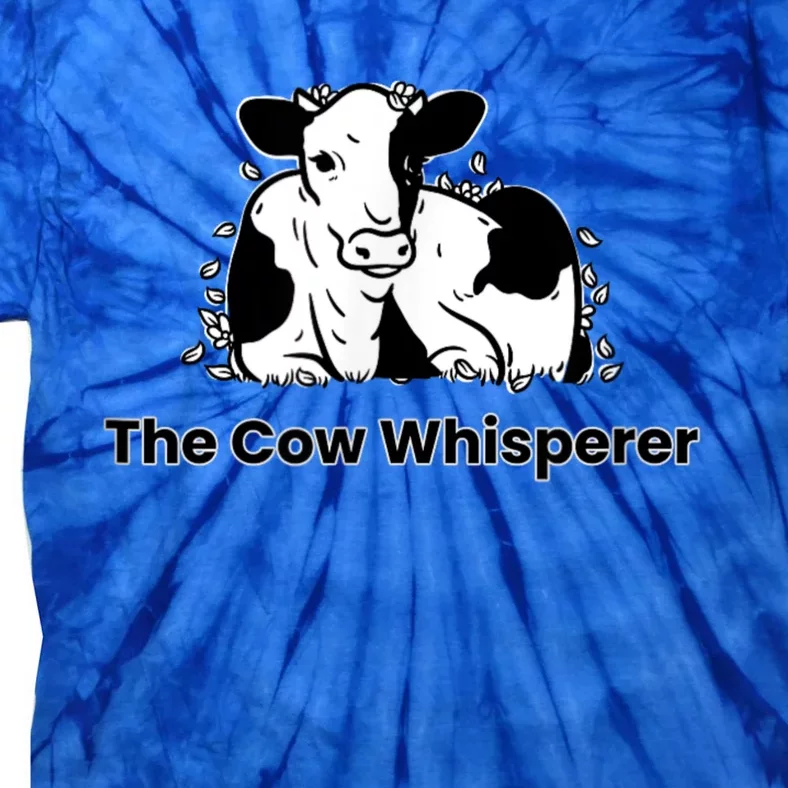 The Cow Whisperer Cute Black And White Resting Cow Tie-Dye T-Shirt