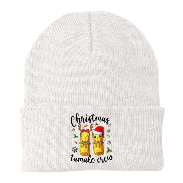 Tamale Crew With Santa Hat Funny Mexican Christmas Knit Cap Winter Beanie