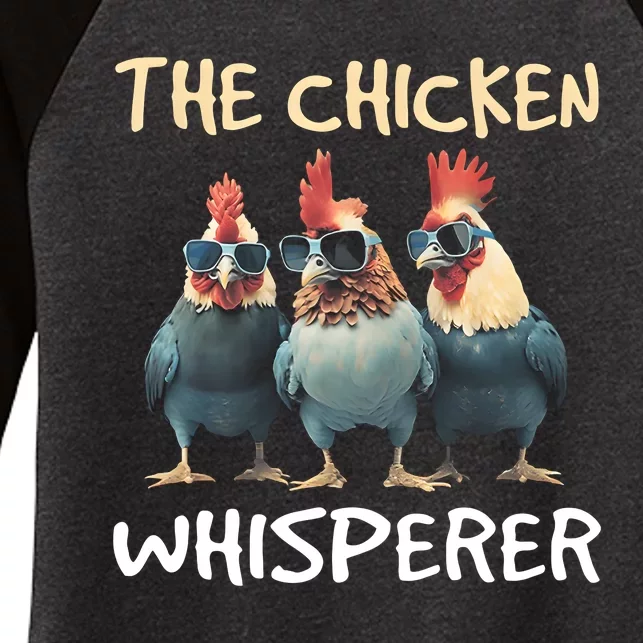 The Chicken Whisperer Women's Tri-Blend 3/4-Sleeve Raglan Shirt