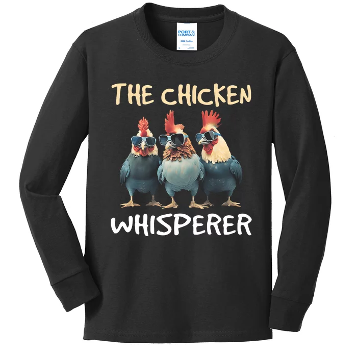 The Chicken Whisperer Kids Long Sleeve Shirt