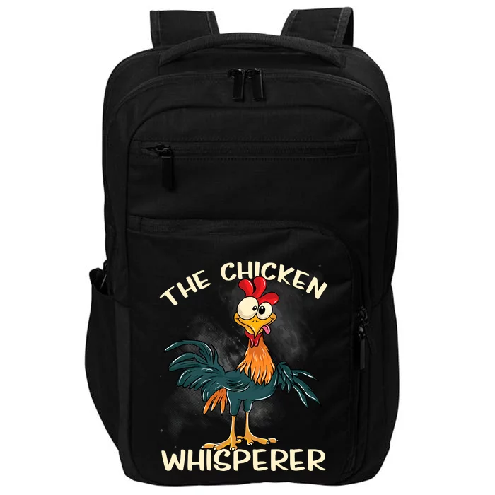 The Chicken Whisperer Funny Farmer Impact Tech Backpack