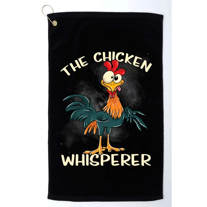 The Chicken Whisperer Funny Farmer Platinum Collection Golf Towel