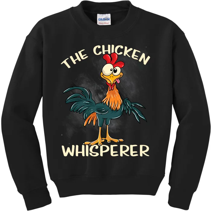 The Chicken Whisperer Funny Farmer Kids Sweatshirt