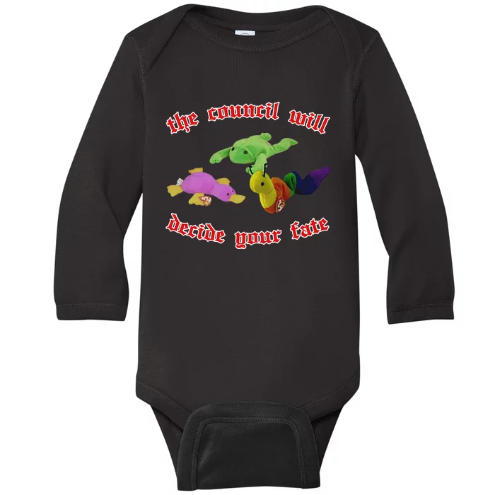 The Council Will Decide Your Fate Baby Long Sleeve Bodysuit