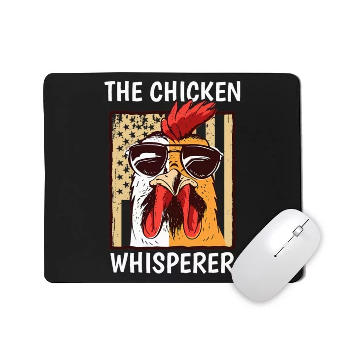 The Chicken Whisperer Farmer Chicken Mousepad