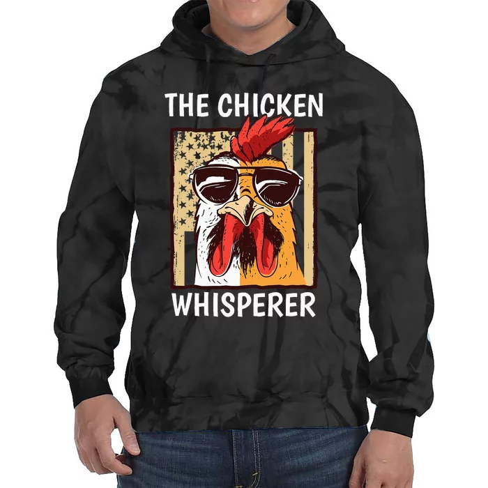 The Chicken Whisperer Farmer Chicken Tie Dye Hoodie