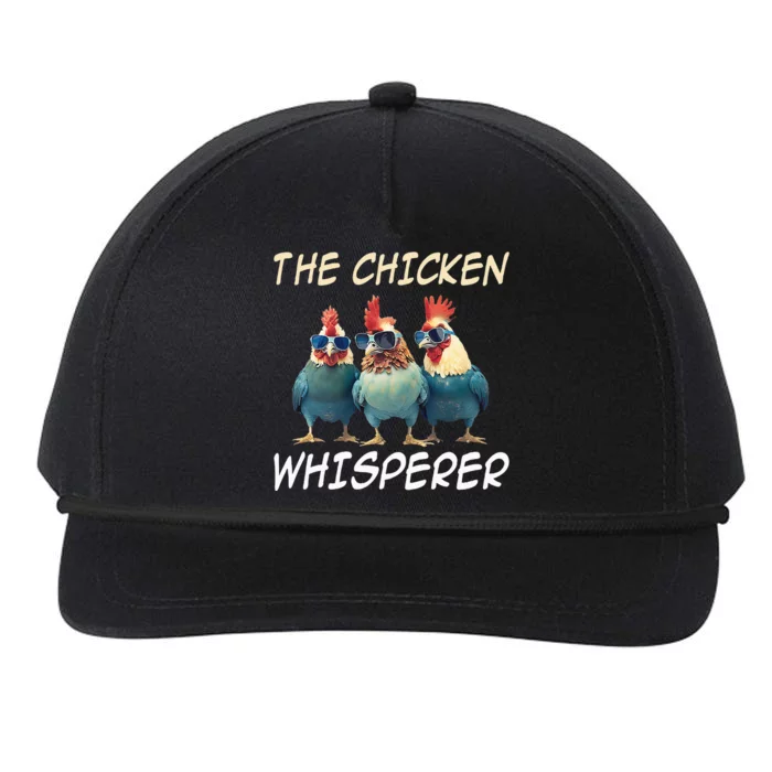 The Chicken Whisperer Retro Vintage Funny Chicken Farmer Snapback Five-Panel Rope Hat