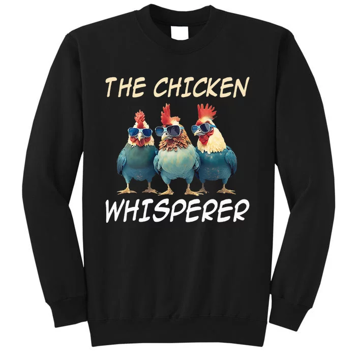 The Chicken Whisperer Retro Vintage Funny Chicken Farmer Tall Sweatshirt