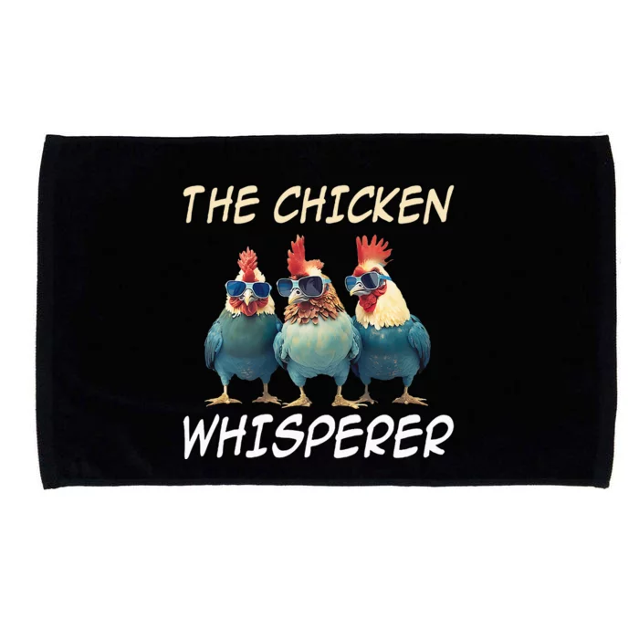 The Chicken Whisperer Retro Vintage Funny Chicken Farmer Microfiber Hand Towel