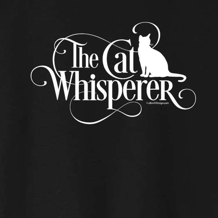 The Cat Whisperer Cat Lover Women's Crop Top Tee