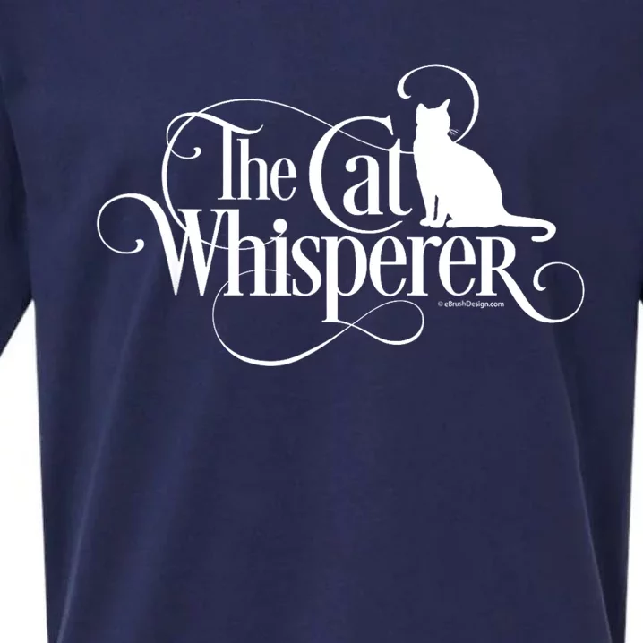 The Cat Whisperer Cat Lover Sueded Cloud Jersey T-Shirt