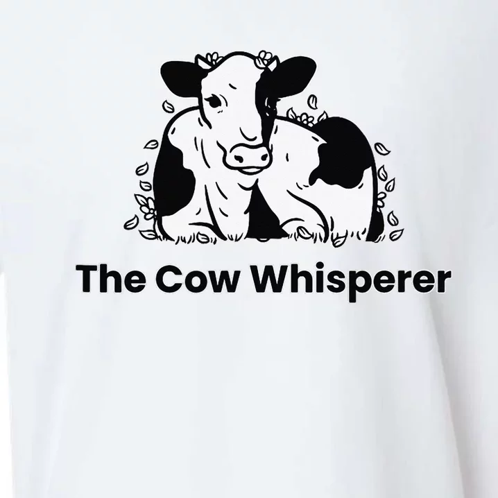 The Cow Whisperer Cute Cattle Farmer Rancher Cow Sueded Cloud Jersey T-Shirt