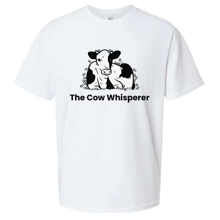 The Cow Whisperer Cute Cattle Farmer Rancher Cow Sueded Cloud Jersey T-Shirt