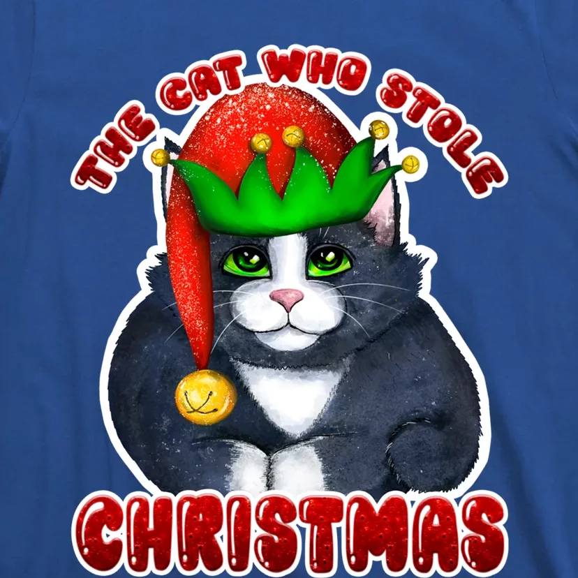 The Cat Who Stole Christmas Cat Merry Catmas Cool Gift T-Shirt