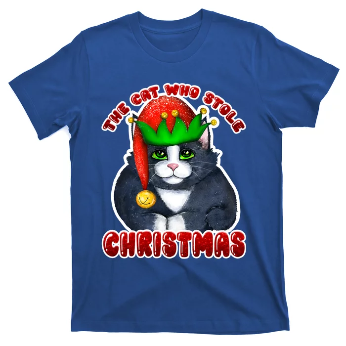 The Cat Who Stole Christmas Cat Merry Catmas Cool Gift T-Shirt