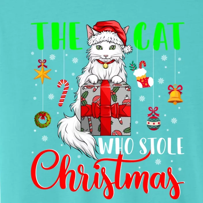 The Cat Who Stole Christmas Funny Christmas Santa Cat Lover Meaningful Gift ChromaSoft Performance T-Shirt