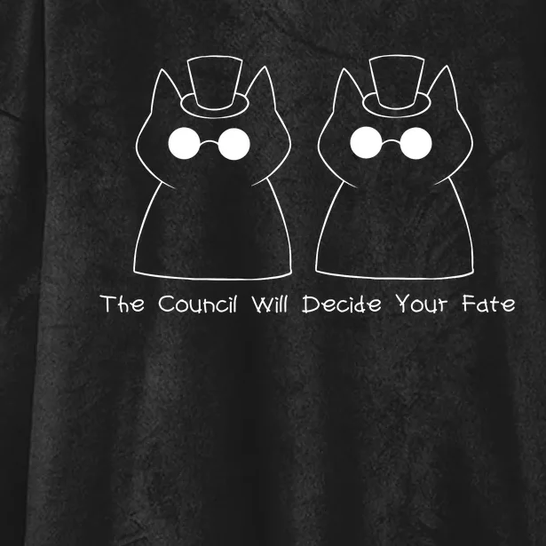 The Council Will Decide Your Fate Hooded Wearable Blanket