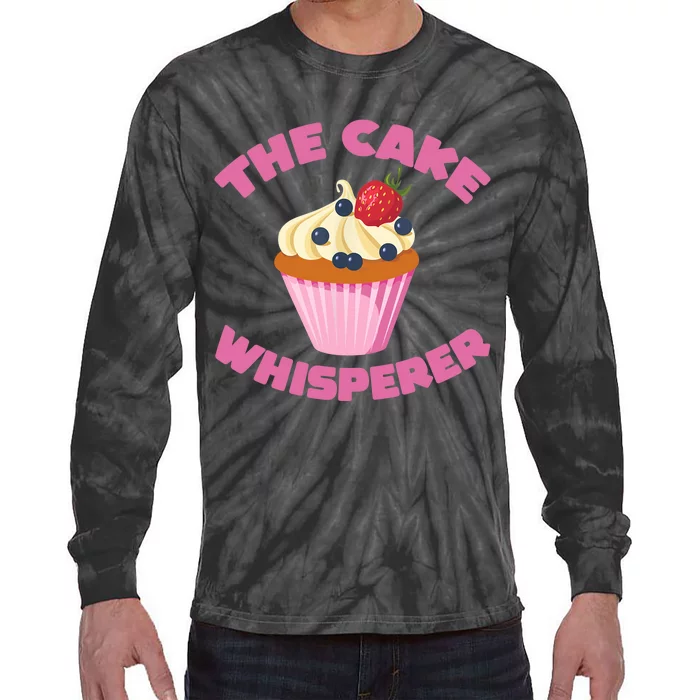 The Cake Whipserer Funny Bake Baker Tie-Dye Long Sleeve Shirt