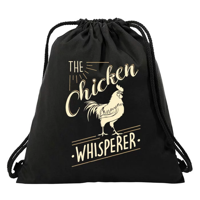 The Chicken Whisperer Funny Chicken Lover Farming Drawstring Bag