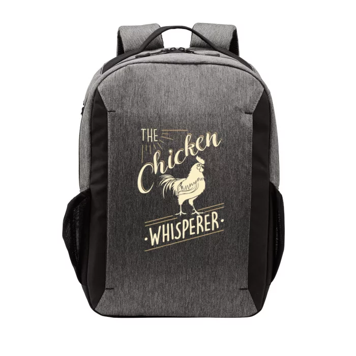 The Chicken Whisperer Funny Chicken Lover Farming Vector Backpack