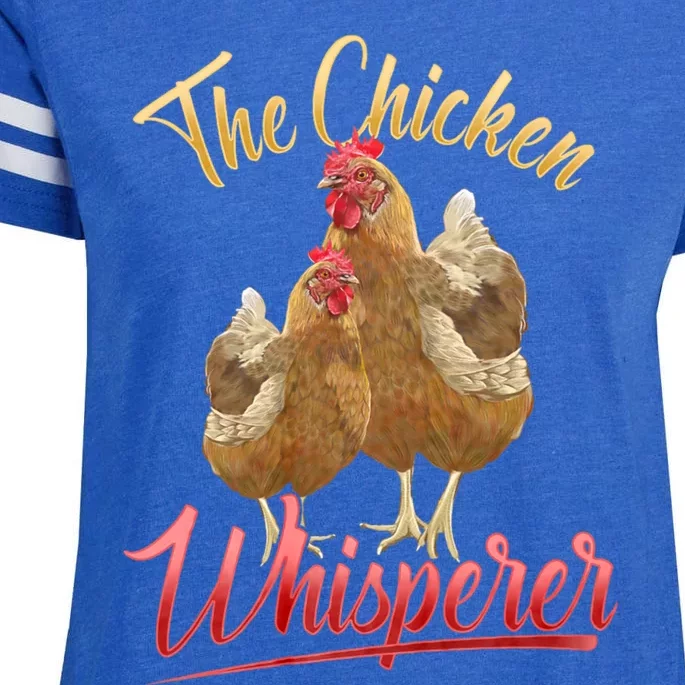 The Chicken Whisperer Funny Chicken Lover Farming Enza Ladies Jersey Football T-Shirt